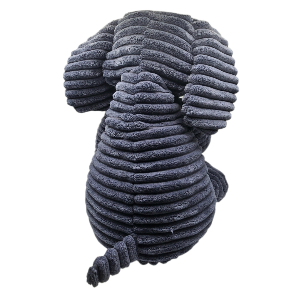 Jellycat London Blue Cordy Roy Elephant White Tusks Textured Soft Plush Toy 17" - Picture 5 of 13